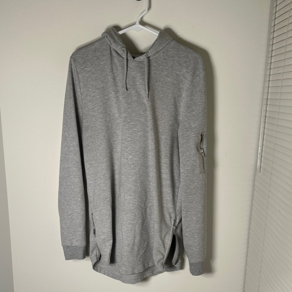 ASOS Heather Gray Casual Hoodie